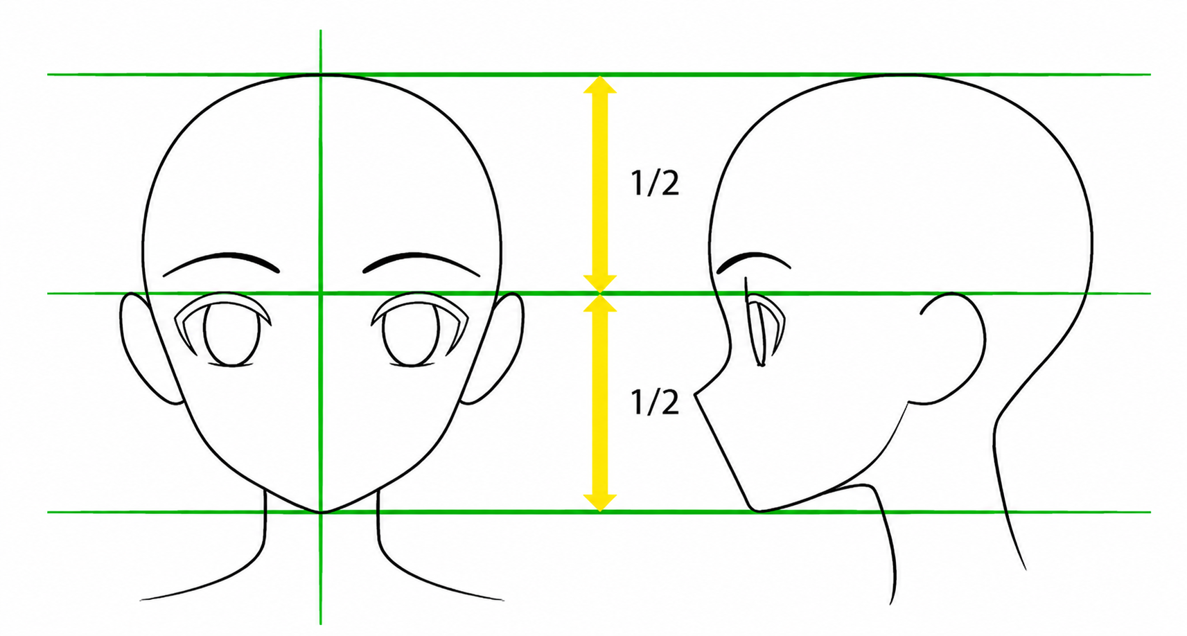 Dessin des yeux d’une fille manga
