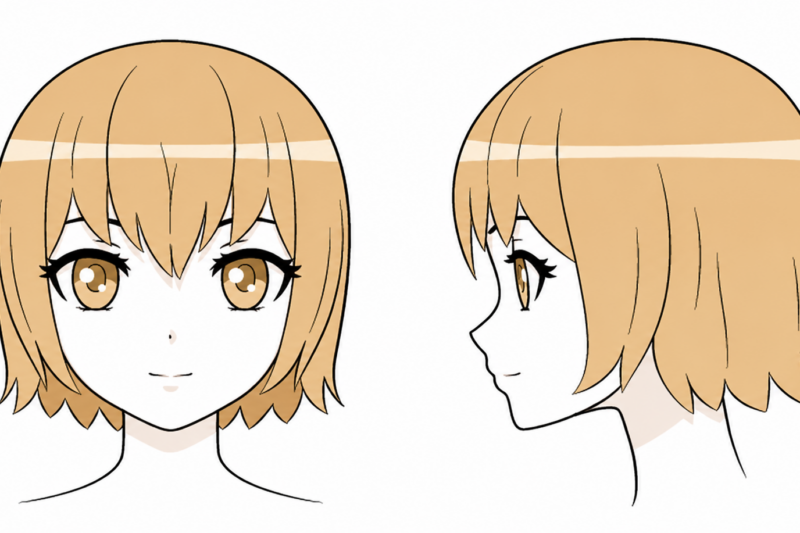 Comment dessiner la tête et le visage d’une fille manga